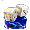 8k ultra gold ultimate dices symbol