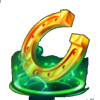 8k ultra gold ultimate horseshoe symbol