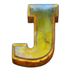9k yeti gold letter j symbol