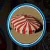 a big circus tent symbol