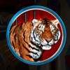 a big circus tiger symbol