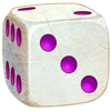 a fistful of coins dice 3 symbol
