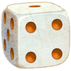 a fistful of coins dice 4 symbol