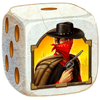 a fistful of coins dice bandit symbol