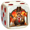 a fistful of coins dice cop symbol