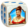 a fistful of coins dice lady symbol