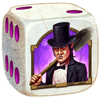 a fistful of coins dice man symbol