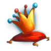 a hopping kiss crown symbol