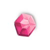 a hopping kiss pink symbol