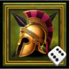 acropolis fortune dice spartan helmet symbol