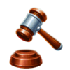 advance to gold gavel symbol