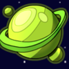 adventures in orbit green planet symbol