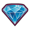 africa zero diamond blue symbol