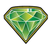 africa zero diamond green symbol