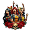 all rocked up rocker group symbol