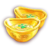 always up x10000 gold ingots symbol