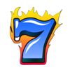 american sevens 7 blue fire symbol