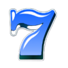 american sevens 7 blue symbol