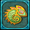 ancient island megaways chameleon symbol