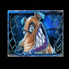 angry dogs blue dog symbol