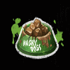 angry dogs dog food bucket symbol