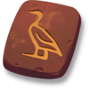 anubis moon yellow rune symbol