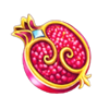 art of gold pomegranate symbol