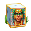 aztec dice green warrior symbol