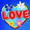 back to the 60s love symbol