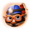 badger miners blue badger symbol