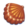 bait n bank brown seashell symbol