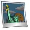 banana bash rampage statue of liberty symbol