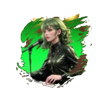 band girl green keyboard symbol