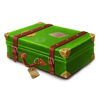 bandit bust suitcase green symbol