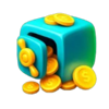 bank of piggy safe box symbol