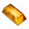 bank vault one gold bar symbol