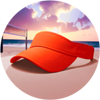 beach volley cap symbol