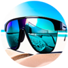 beach volley glasses symbol