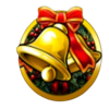 bells and holly multiplier retro roller bell symbol