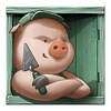 big bad wolf green pig symbol