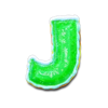 big bass christmas frozen lake letter j symbol
