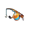 big bass trophy catch fishing rod symbol