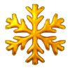 big catch xmas gold snowflake symbol