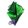 big game christmas green crystal symbol