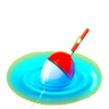 big game fishing golden catch bait symbol