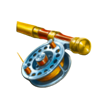 big game fishing golden catch wheel symbol