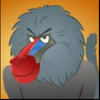 big game japanese macaques symbol