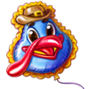 big rich turkeys cowboy turkey balloon symbol