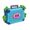bigger piggy bank super wheel suitcase symbol