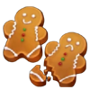 bigger piggy christmas bank gingerbread men symbol